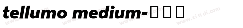 tellumo medium字体转换